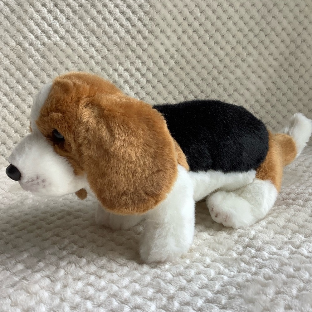 DEMDACO Plush Beagle Basset Hound Realistic Puppy Dog Stuffed Animal Toy